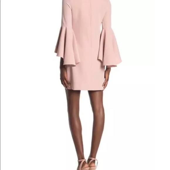 Milly Blush Pink Dress with Bell Sleeves - Picture 7 of 7